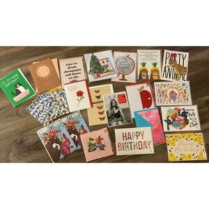 NEW 27 Pack Assorted Collection CHEERS BIRTHDAY TY GREETING Cards + Envelopes